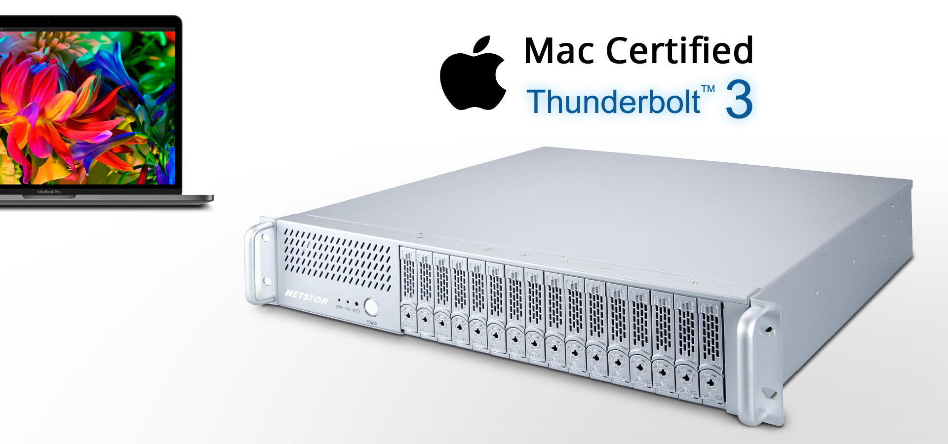 Netstor NA338TB3 has passed Apple certification test process and is Mac certified.