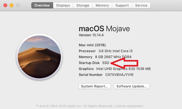 mac mojave installed on external m.2 nvme ssd