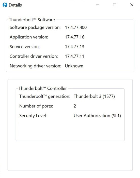 thunderbolt 3 driver for windows 10